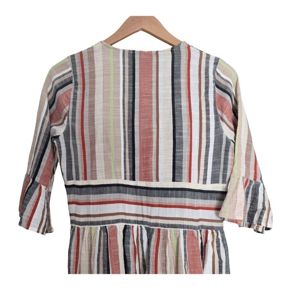 Women's - Lulus Cabana Striped Button Front Dress, Size Medium - Picture 10 of 11